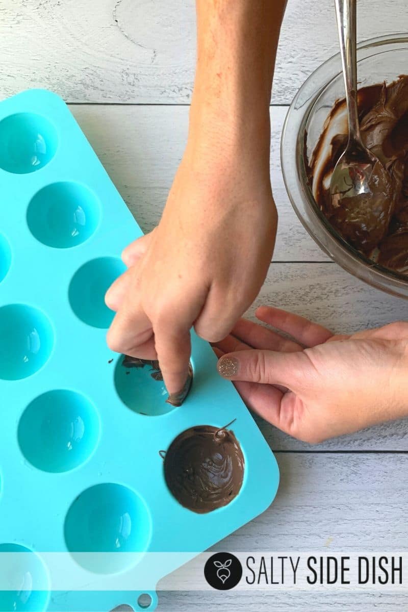 semi-circle silicon half molds perfect for hot chocolate cocoa balls
