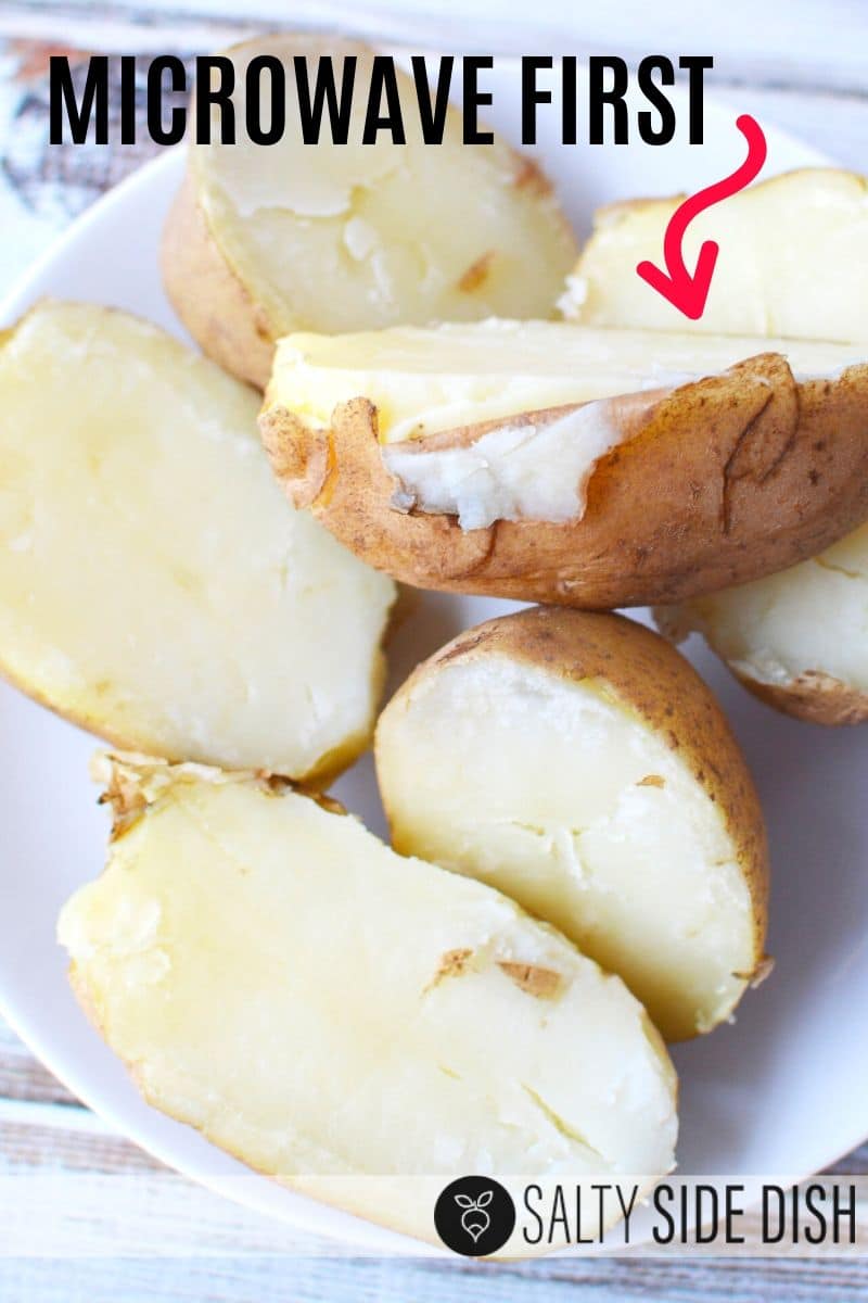 Prep your russet potatoes first before making casserole