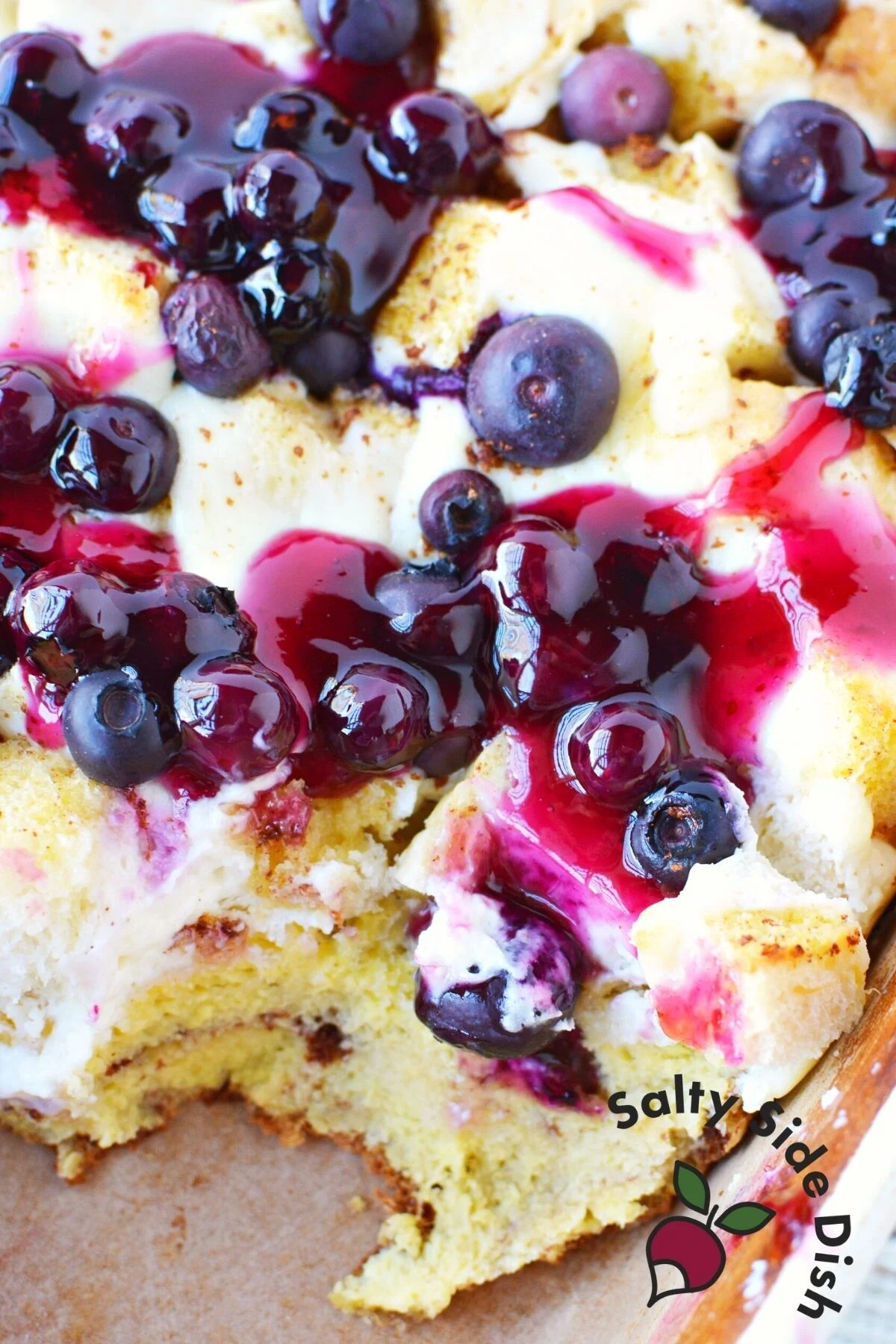 blueberry french toast casserole.