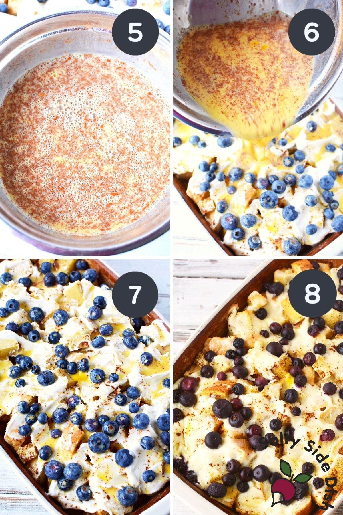 blueberry french toast casserole recipe cooked.