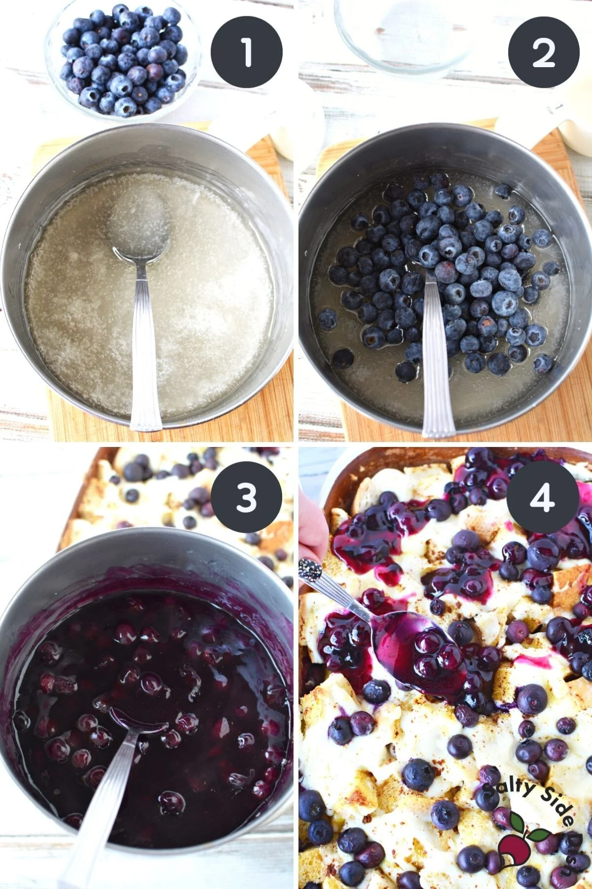 how to make blueberry sauce.
