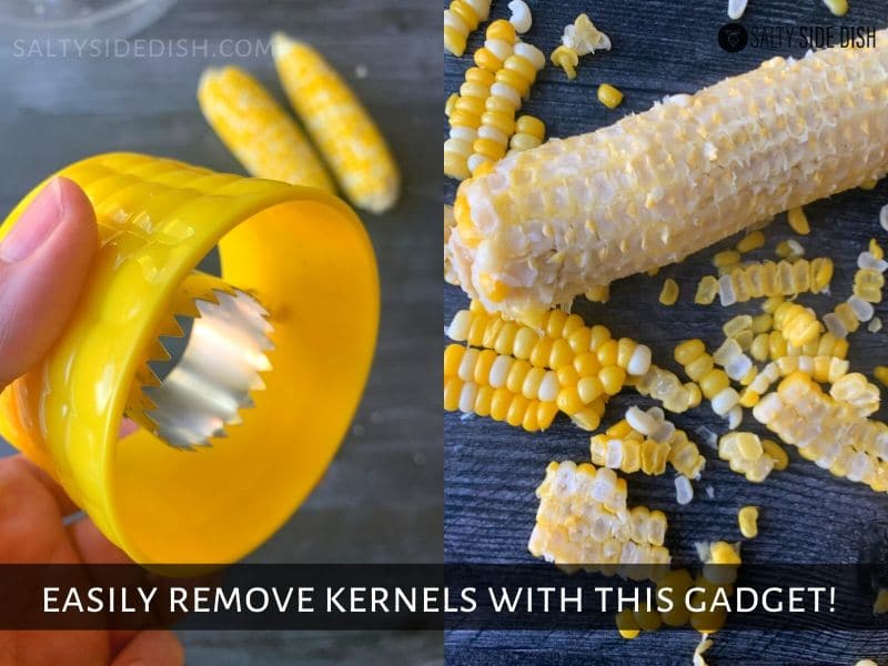Corn kernel removal tool.