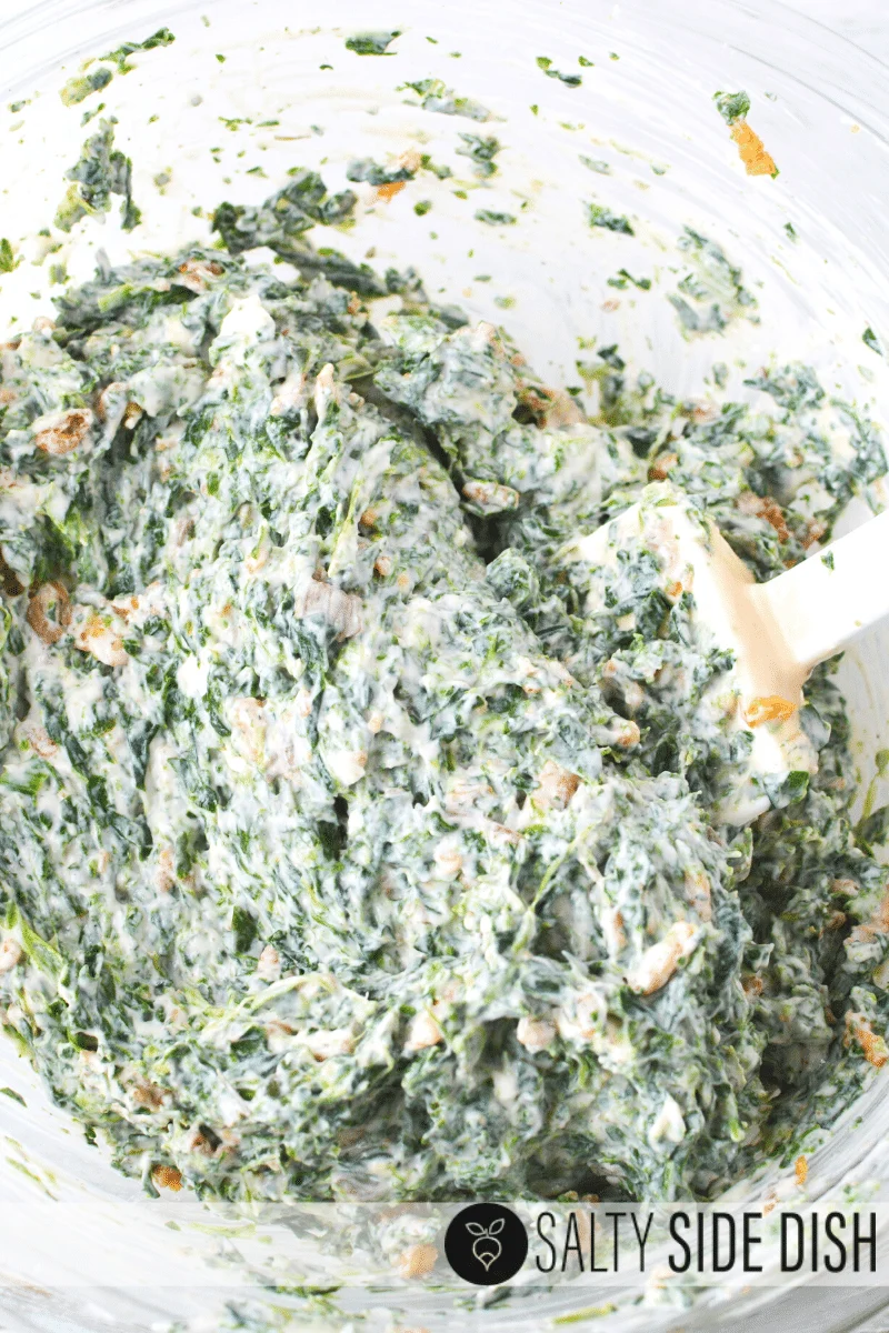 use a spatula to carefully combine all of your casserole ingrediants