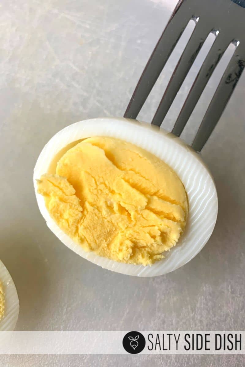 Perfectly cooked yokes in pressure cooker