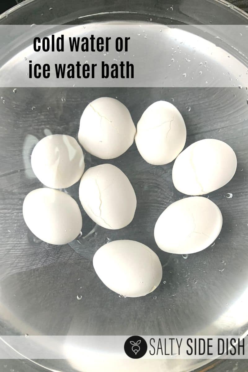eggs in ice bath
