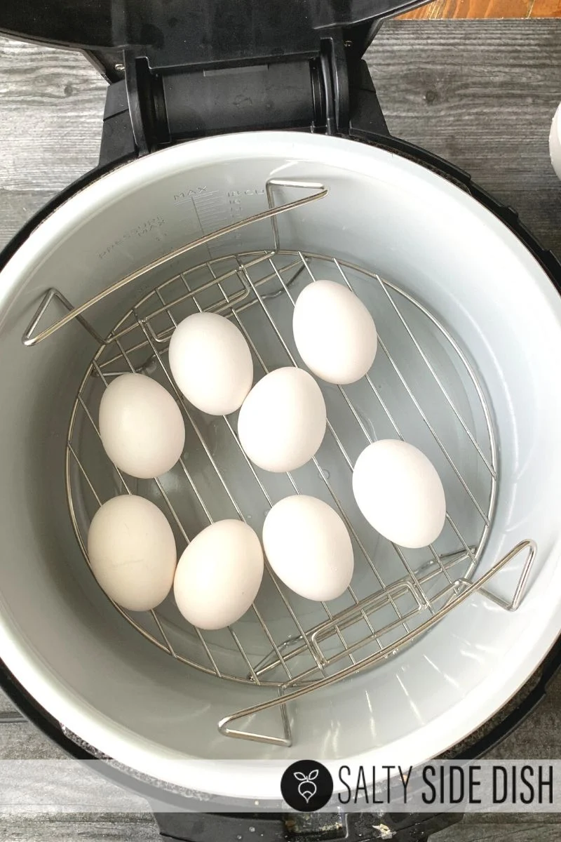 boiled eggs in a pressure cooker