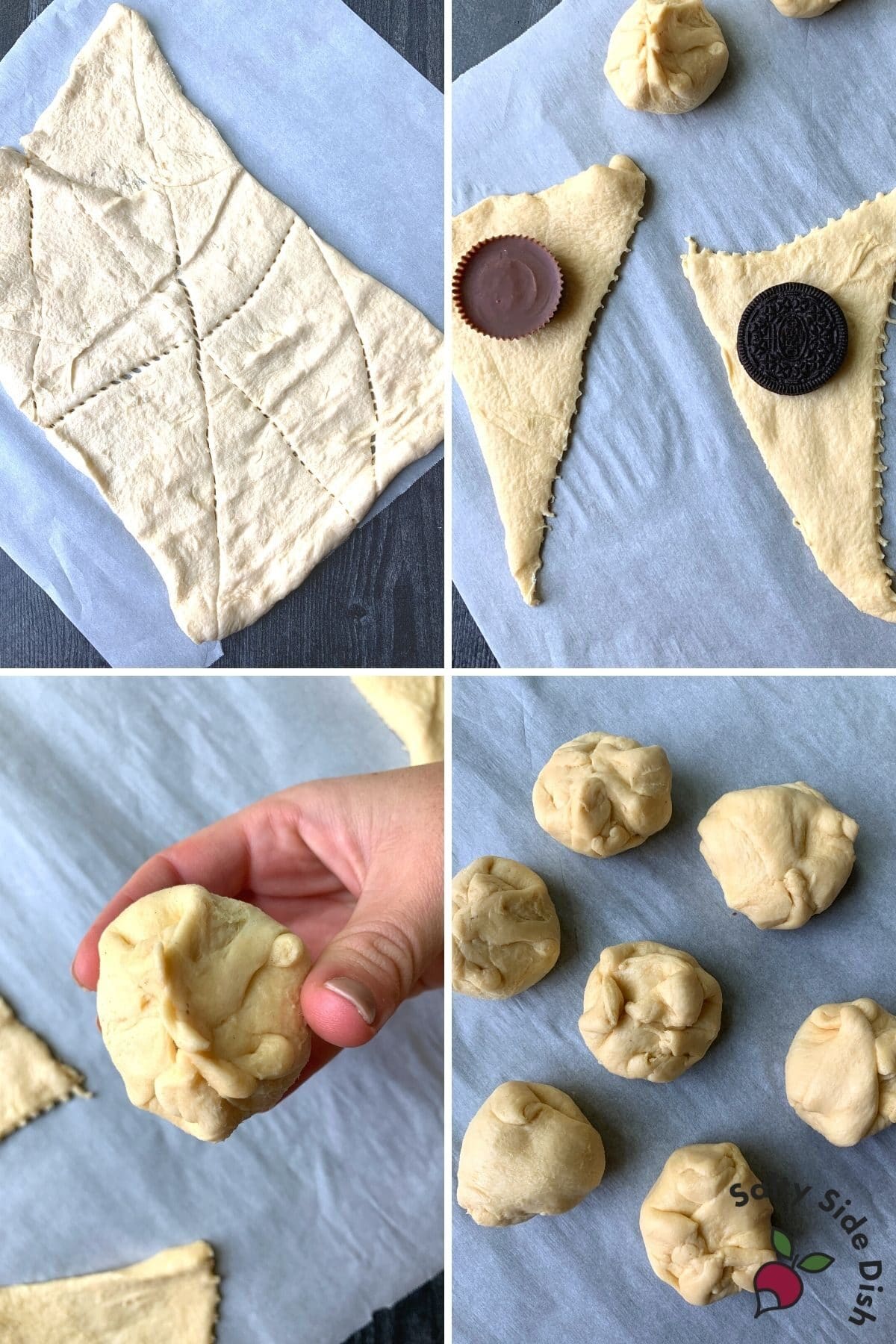ninja foodi stuffed oreos in croissant dough