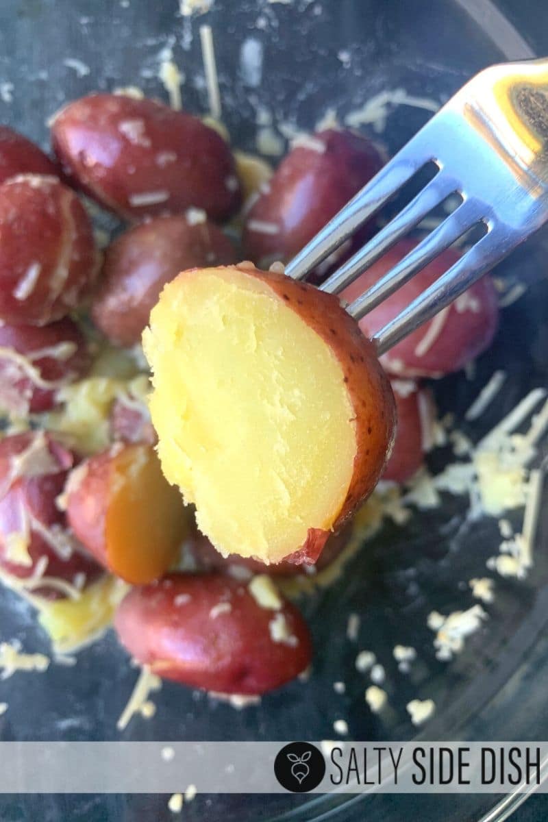 tender red potato in pressure cooker like an instant pot or ninja foodi delicious side dish recipe