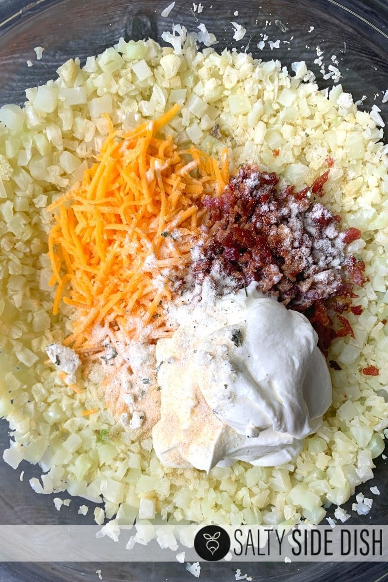 Cauliflower Loaded Riced Side Dish