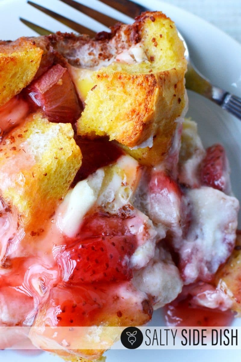 strawberry breakfast casserole.