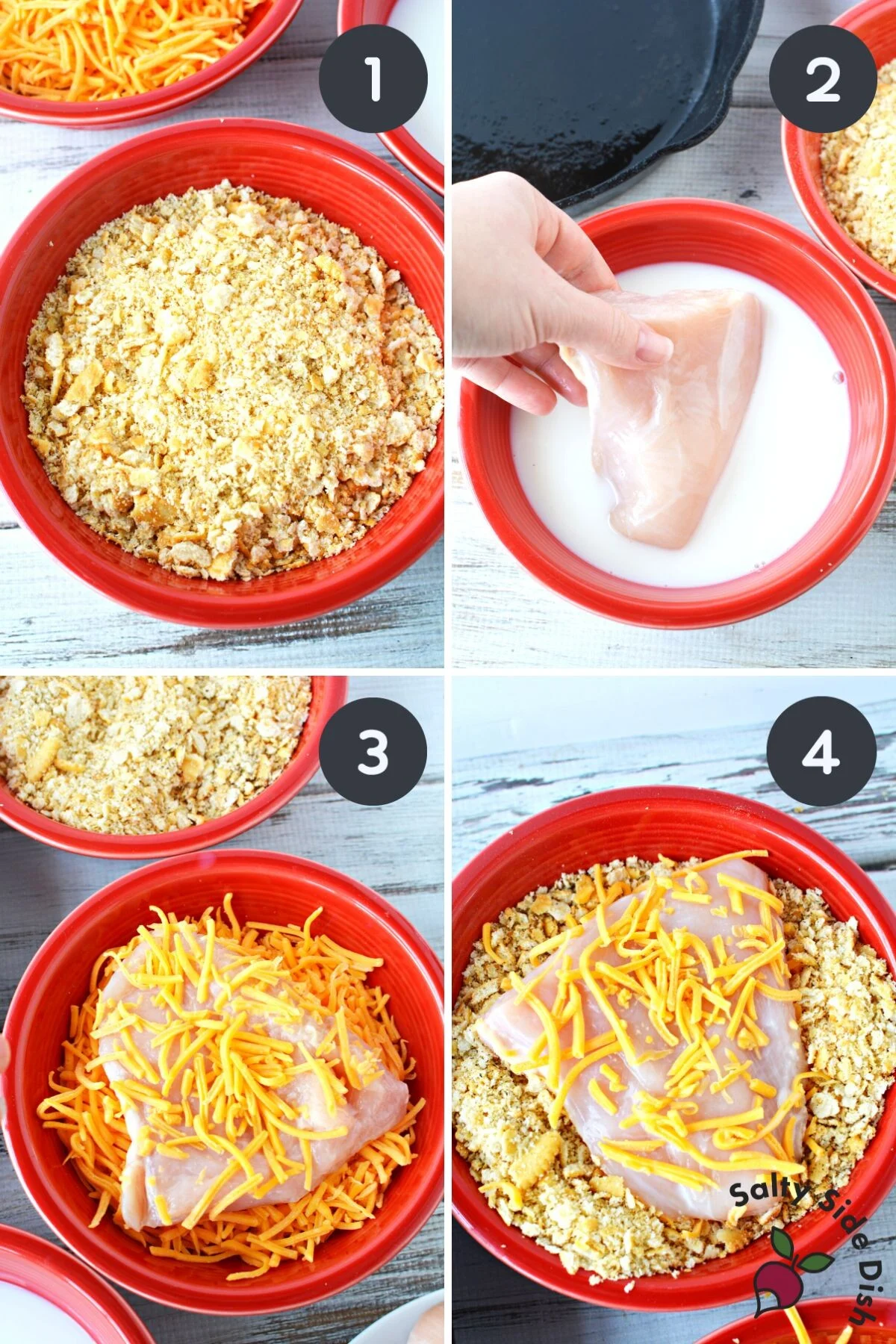 chicken breast recipes with cheese and ritz cracker crust.