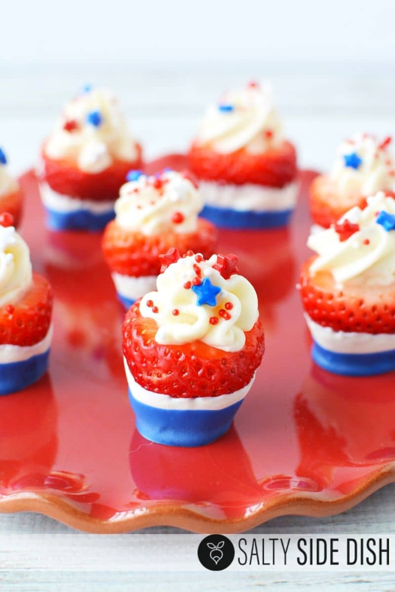 Red White and Blue Strawberries