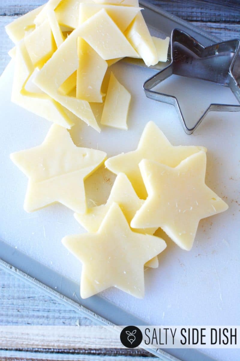 star shaped cheese for appetizer trays.