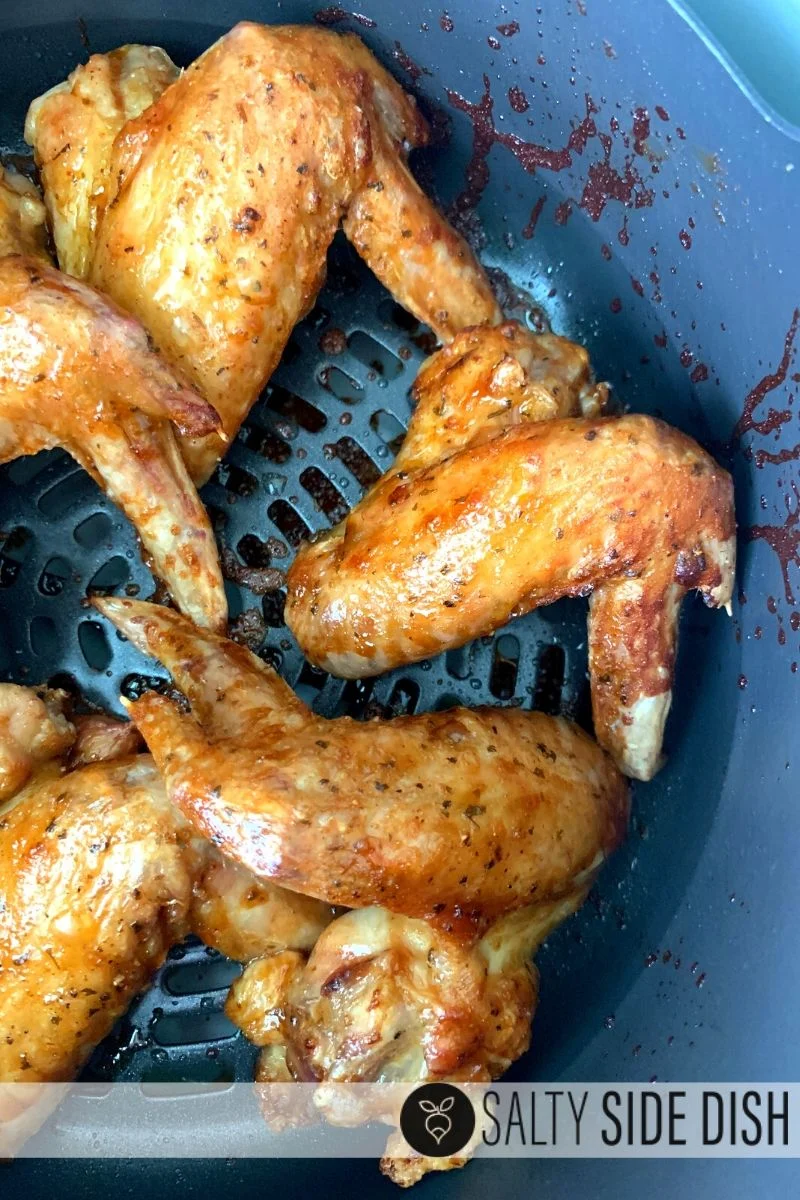 chicken wings made in the ninja foodi and done in 3 minutes