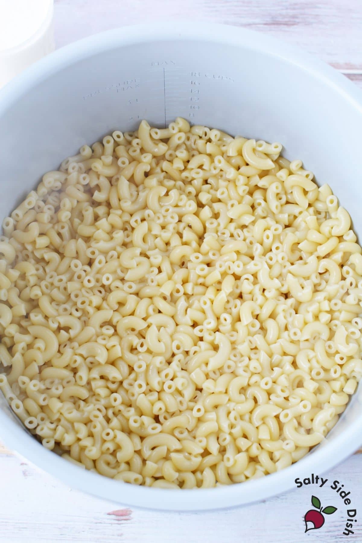 pressure cooked macaroni noodles