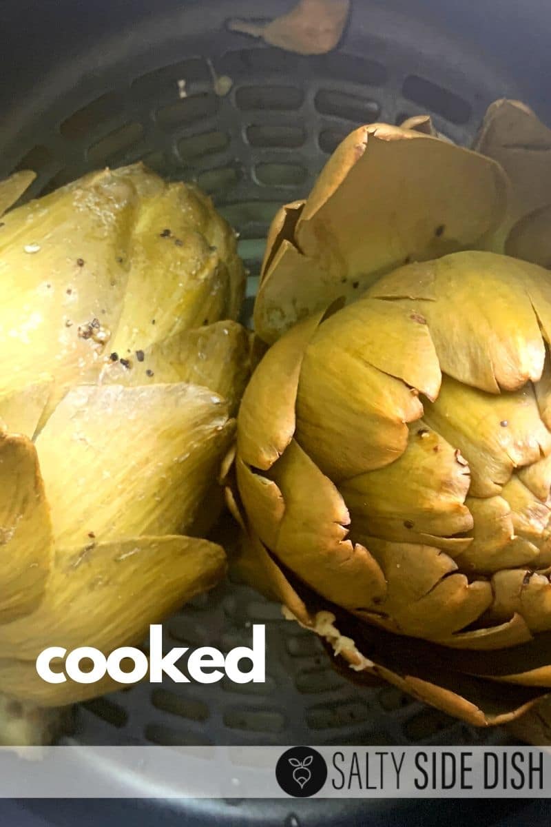 Cooked whole artichokes in a ninja foodi