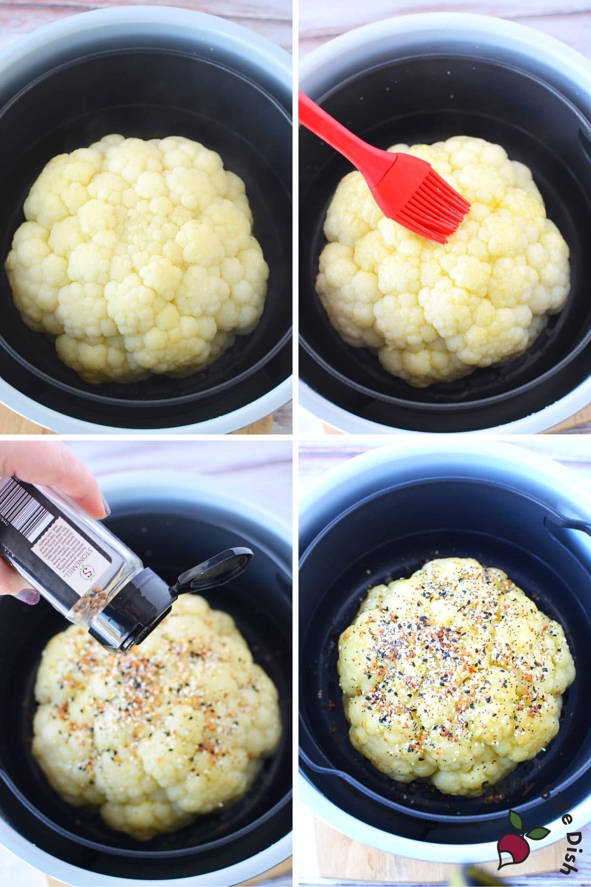 air fried ninja foodi cauliflower