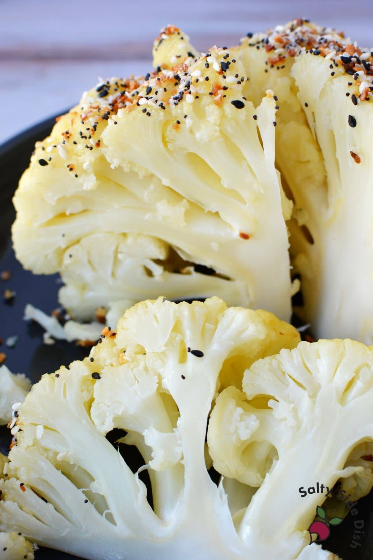 cut cauliflower head