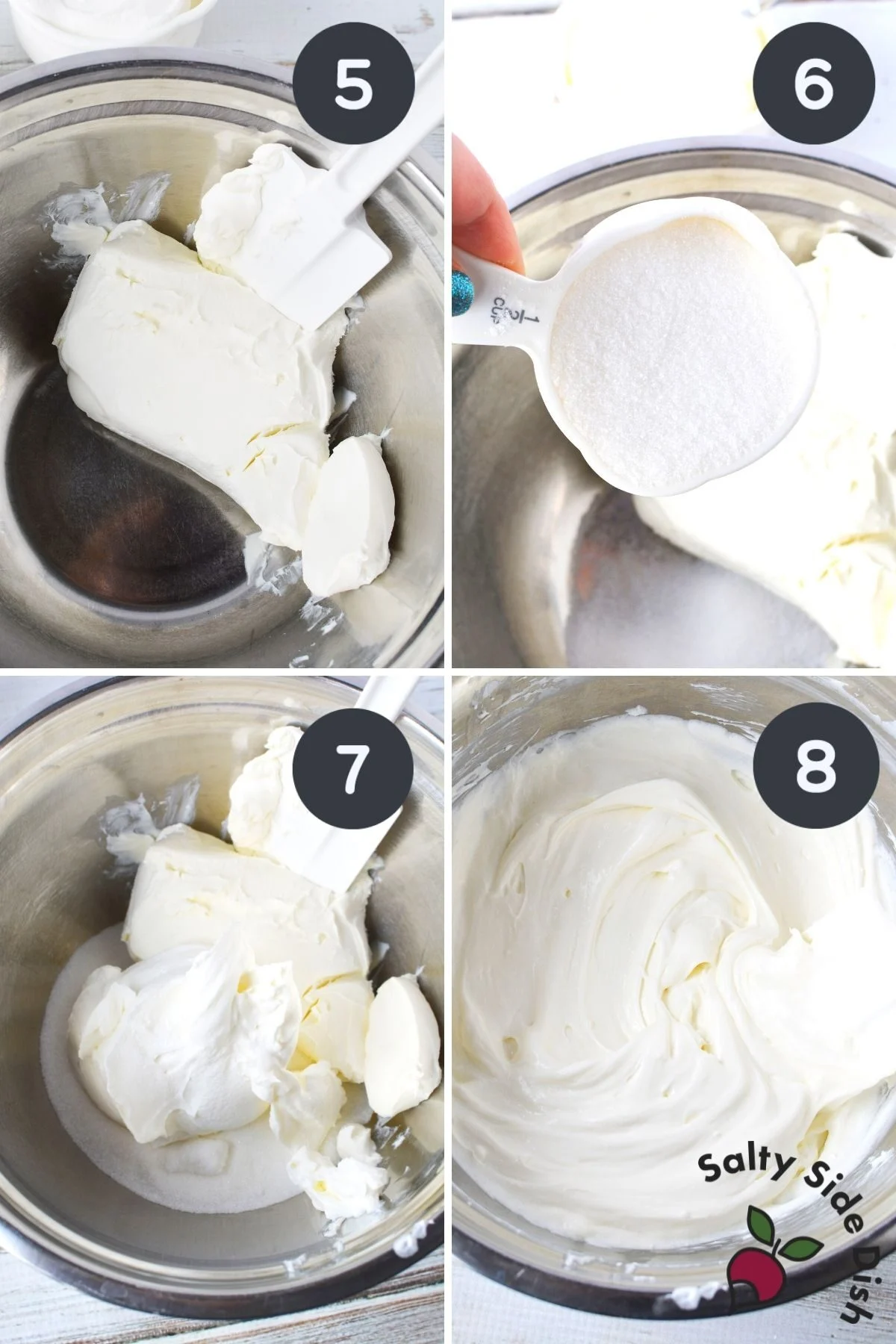 homemade cream cheese frosting topping for jello salad.