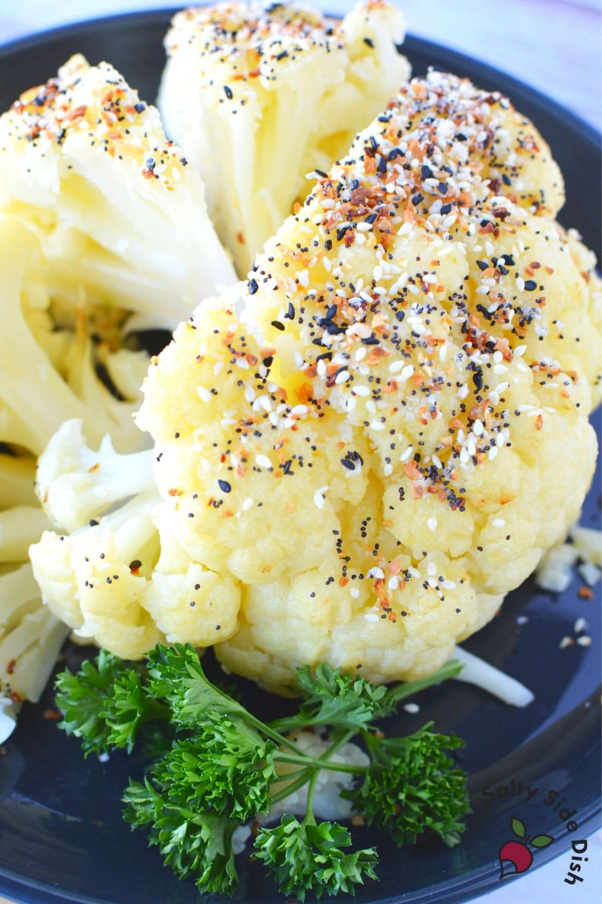 cauliflower with Everything Bagel Seasoning