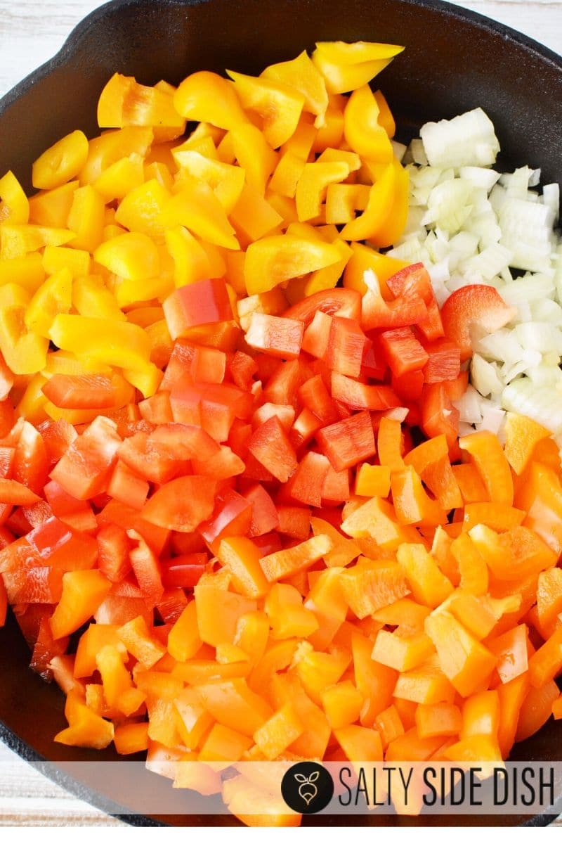 dice up delicious bell peppers in a variety of colors
