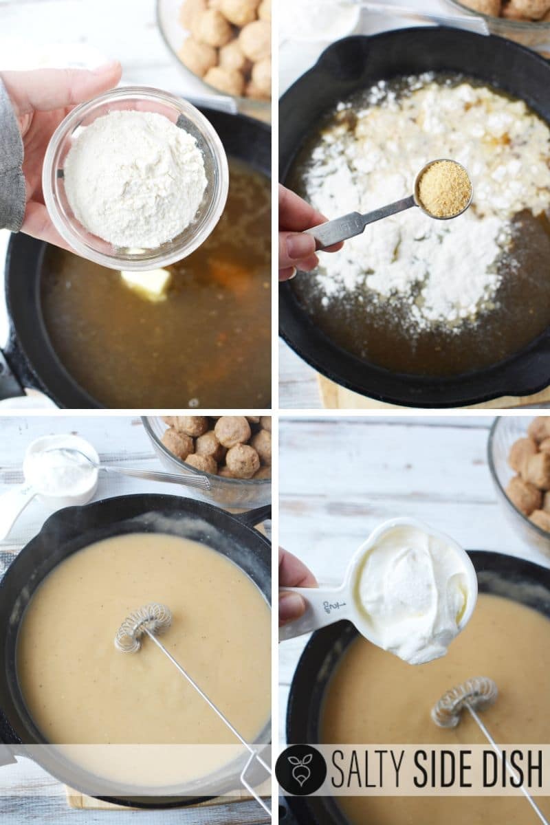 Homemade Cream sauce for frozen meatballs