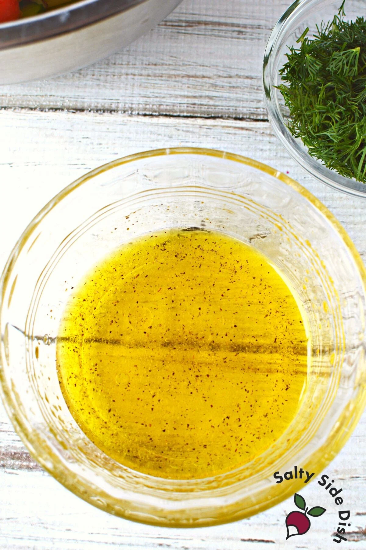 homemade vinegar dressing.