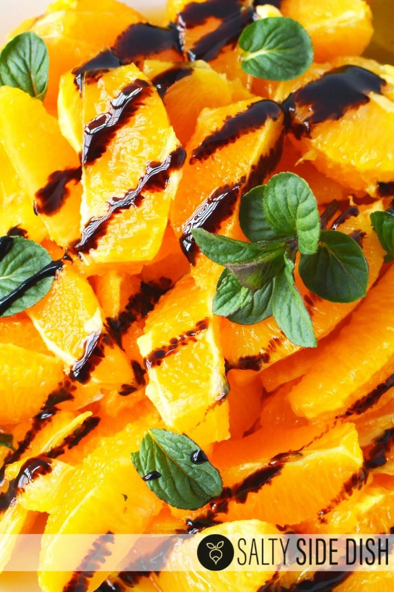 Citrus Salad Recipe with Balsamic Glaze and Fresh Mint