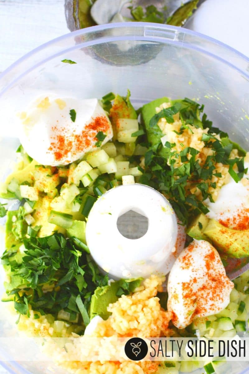 add seasoning into the food processor