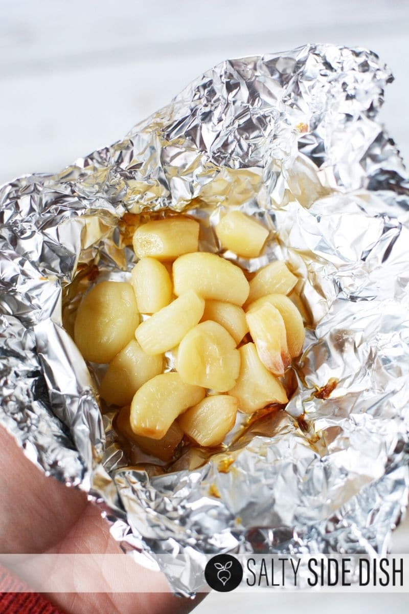 already made oven roasted whole garlic clovers in foil