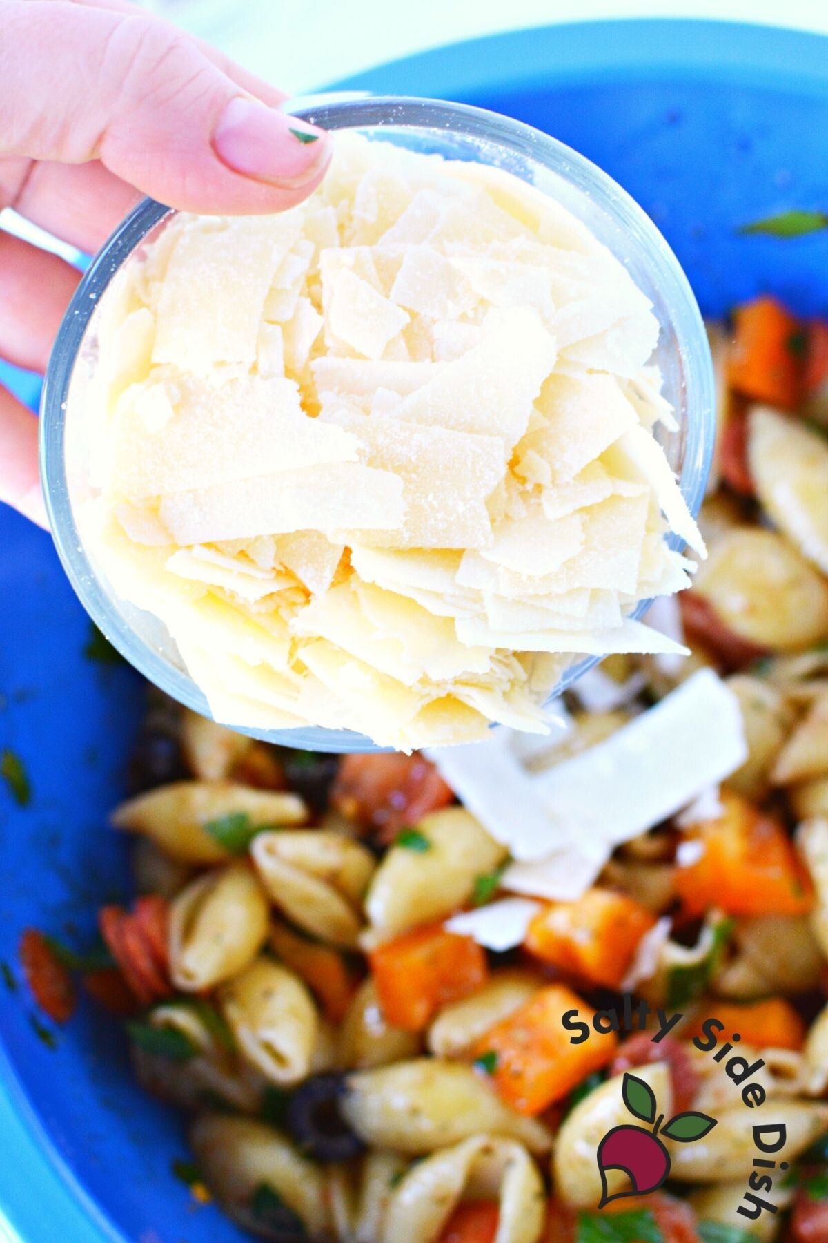 shaved parmesan cheese.