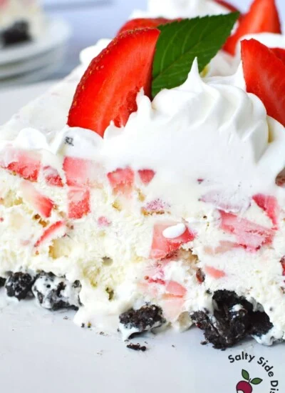 ice box cake on a plate