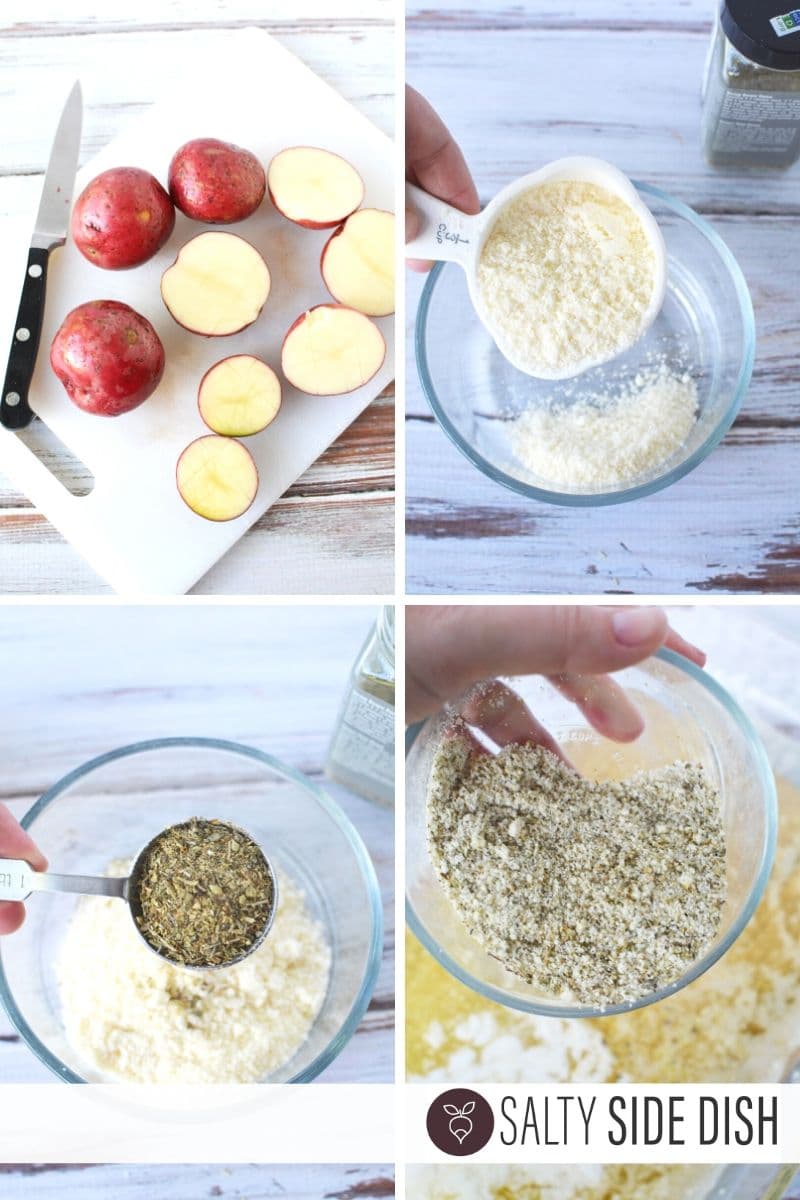 making Parmesan herb seasonings
