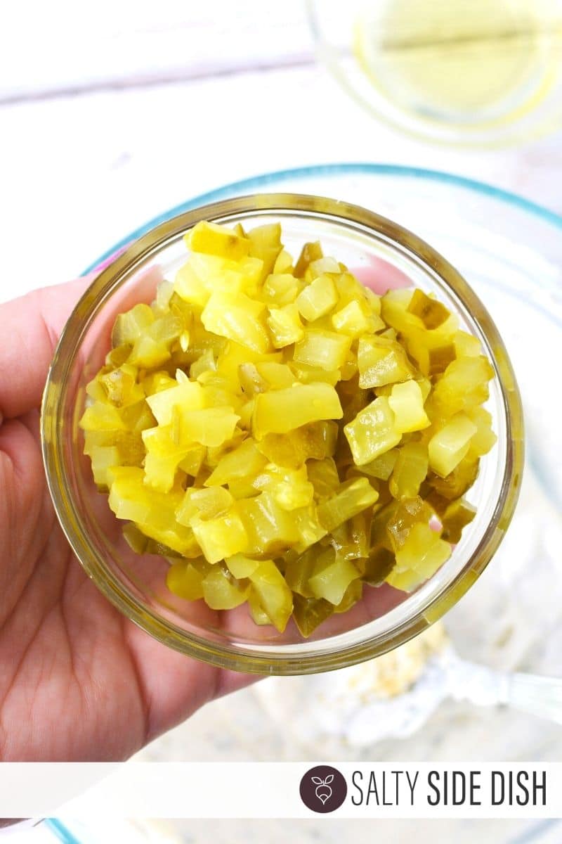 hamburger diced cut pickles
