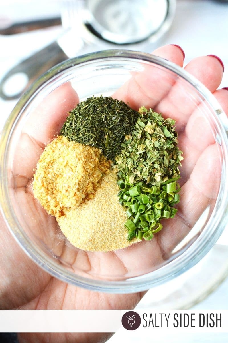 Ranch Seasoning and Spices Mix in a prep bowl
