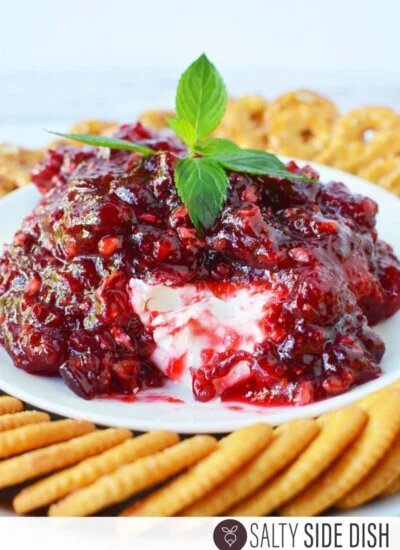 cranberry pecan topping.