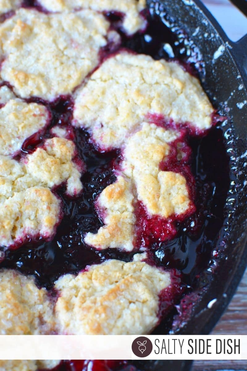 Best cobbler with homemade drop biscuits