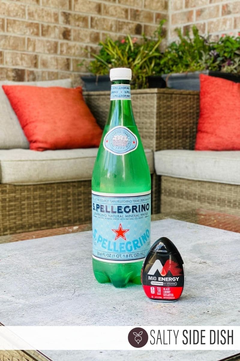 TikTok Pellegrino and Mio Energy Black Cherry