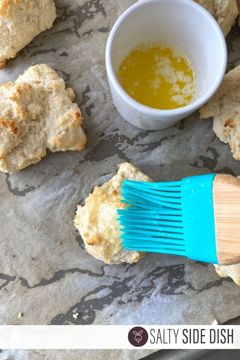 butter on a drop biscuit