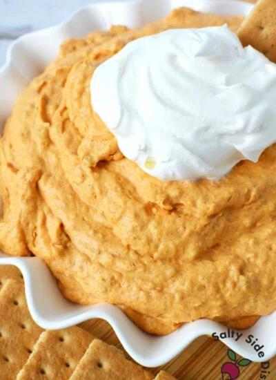 pumpkin fluff with whipped cream