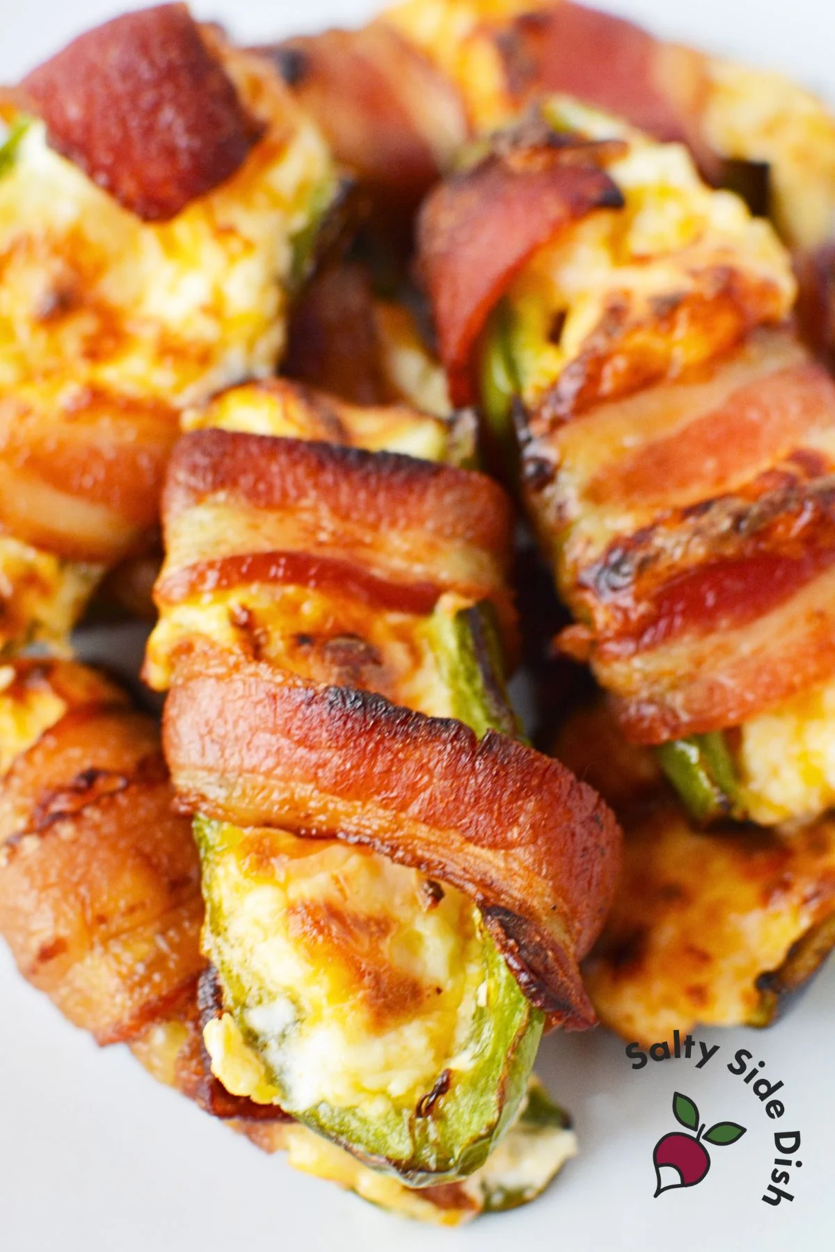 Bacon wrapped jalapeno poppers made in the air fryer.