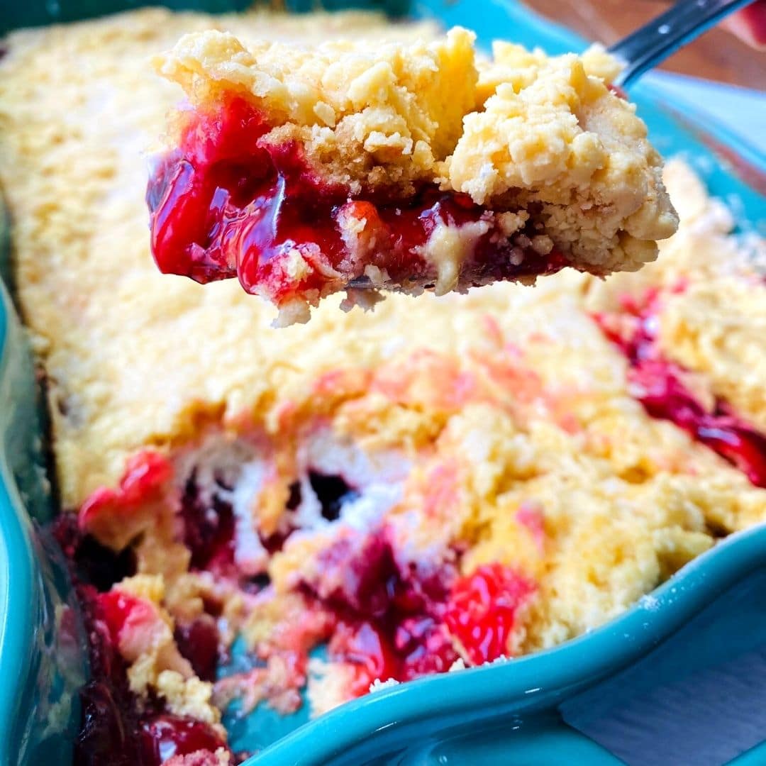 Cherry Cream Cheese Dump Cake