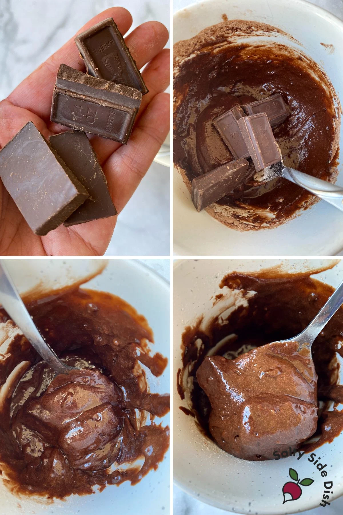 add chocolate chunks for ooey gooey center.