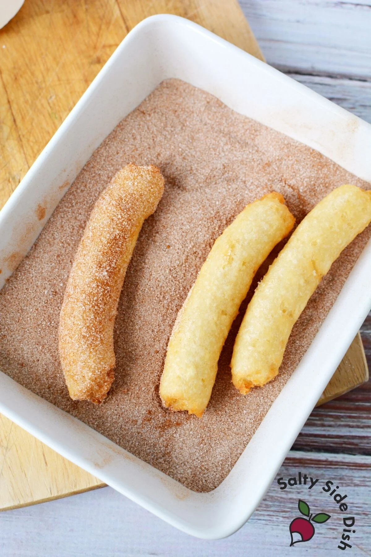 cinnamon sugar mixture.