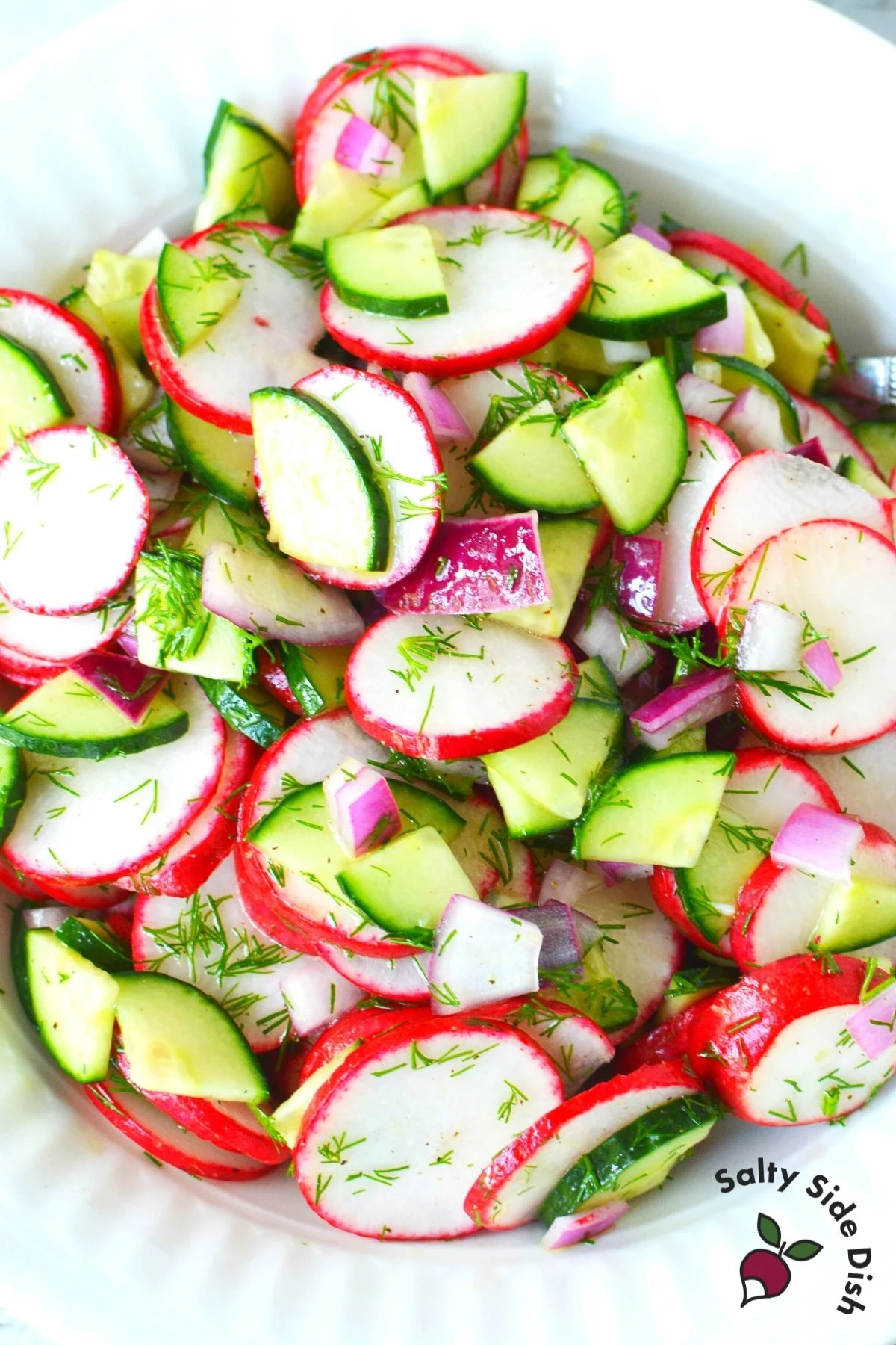 Cucumber Radish Dill salad