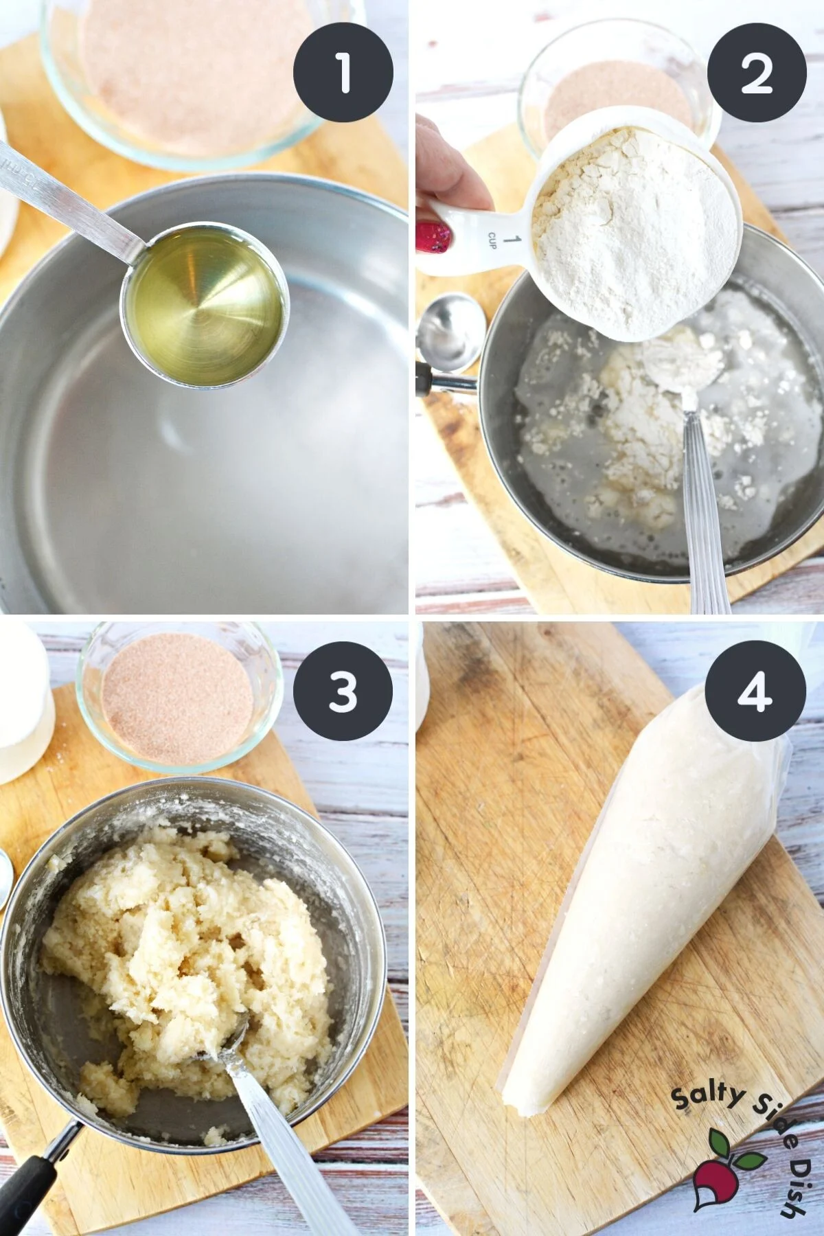 how to pipe churros.