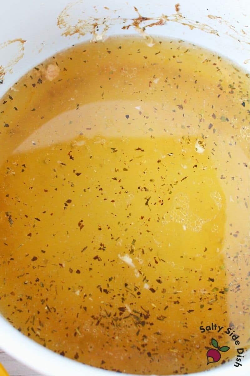 lots of liquid left for delicious homemade gravy from ninja foodi