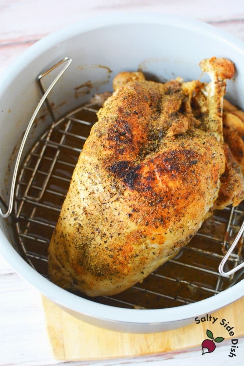 air fry at 350 degrees for perfect crispy air fried turkey skin