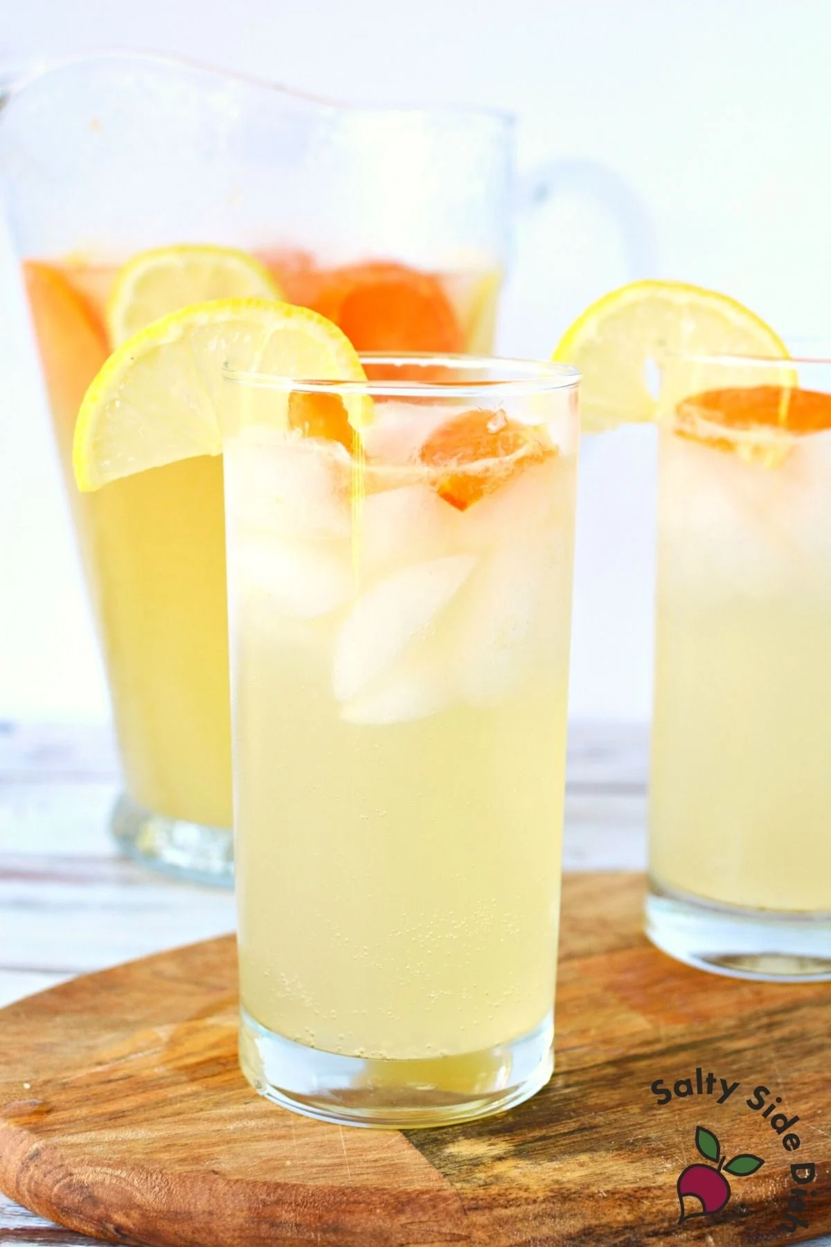 glass of easy citrus punch.