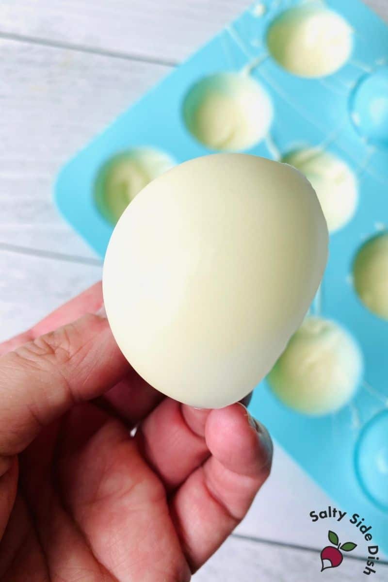 semi circle chocolate molds with white chocolate